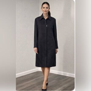 Vintage INC International Concepts Charcoal Long Blazer and Skirt Suit